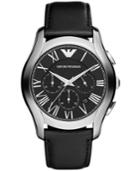 Emporio Armani Watch, Men's Chronograph Black Leather Strap 45mm Ar1700