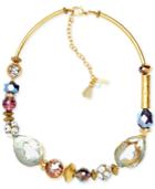 Lonna & Lilly Gold-tone Multi-stone Collar Necklace