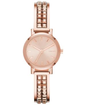 Dkny Women's Soho Rose Gold-tone Bangle Bracelet Watch 24mm Ny2279