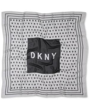 Dkny Logo Foulard Square Scarf, Created For Macy's