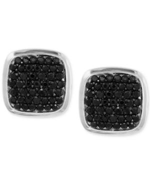 Effy Black Sapphire Cuff Links (1-9/10 Ct. T.w.) In Sterling Silver