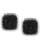 Effy Black Sapphire Cuff Links (1-9/10 Ct. T.w.) In Sterling Silver