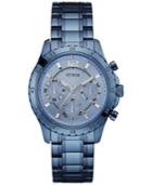 Guess Women's Sky Blue Ion-plated Stainless Steel Bracelet Watch 50mm U0704l2