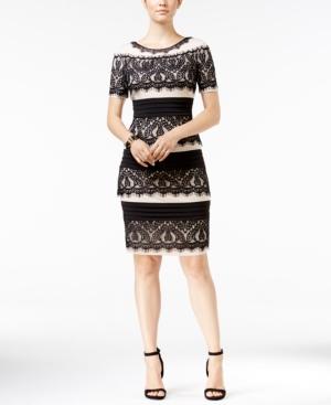 Jax Lace-panel Bodycon Sheath Dress