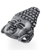 T.r.u. Silver-tone Buddha Head Ring