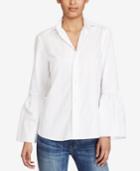 Polo Ralph Lauren Broadcloth Bell-sleeve Cotton Shirt