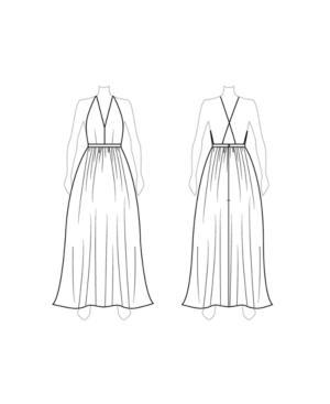 Customize: Raise Neckline - Fame And Partners High V-neck Dress