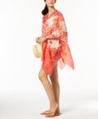 Calvin Klein Tropical Ombre Chiffon Cover-up