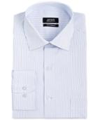 Alfani Indigo Sky Blue Stripe Performance Dress Shirt