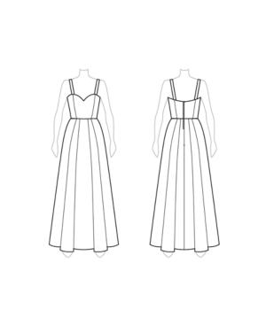 Customize: Remove Front Slit - Fame And Partners Classic Sweetheart Maxi Dress