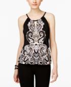 Inc International Concepts Paisley-print Keyhole Top, Only At Macy's