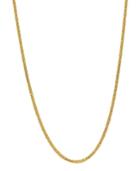 Wheat Link 20 Chain Necklace (1.3mm) In 18k Gold