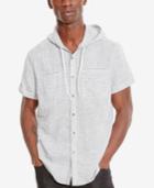 Kenneth Cole Reaction Men's Double-pocket Short-sleeve Hoodie