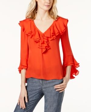 Trina Turk Lantana Tiered Ruffled Top