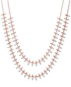 Lucky Brand Two-tone Double Layer Barbell Necklace