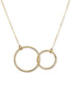 Interlocking Circle Pendant Necklace In 10k Gold