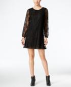 Style & Co. Sheer-sleeve Lace Dress, Only At Macy's