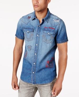 True Religion Men's Western Dual Pocket Shirt