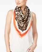 Vince Camuto Racing Leopard Print Square Scarf