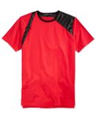 Hudson Nyc Men's Colorblocked Mixed Media T-shirt