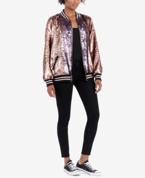 True Religion Sequin Bomber Jacket