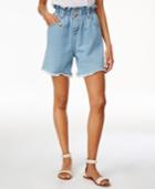 J.o.a. Cotton High-waist Denim Shorts