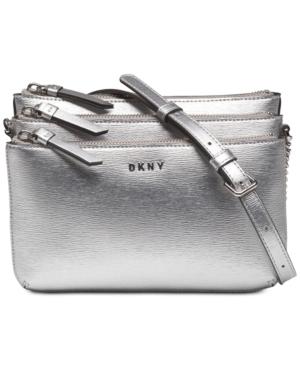 Dkny Bryant Triple Zip Crossbody, Created For Macy's