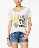 Despicable Me Juniors' Minion Boss Graphic T-shirt By Hybrid