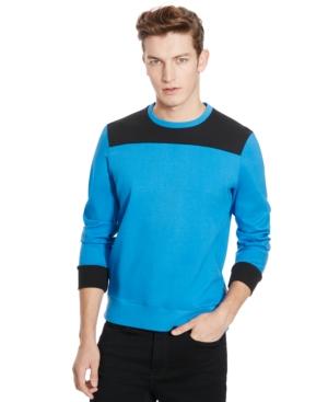 Kenneth Cole Reaction Tech Mesh Crew-neck Sweatshirt