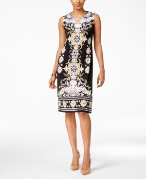 Jm Collection Printed Shift Dress, Only At Macy's