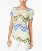 Alfred Dunner Short-sleeve Printed Top