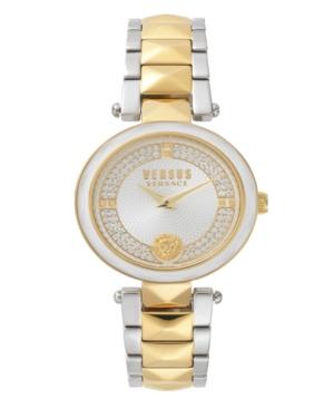 Versus Women's Convent Garden Crystal Two Tone Gold/silver Bracelet Watch 36mm