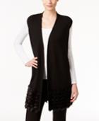 Alfani Faux-fur-trim Sweater Vest, Only At Macy's
