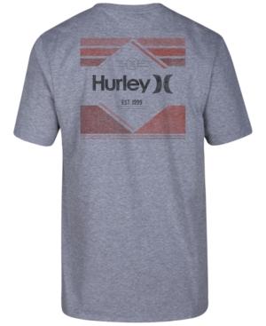 Hurley Men's Tri Bar Logo-print T-shirt