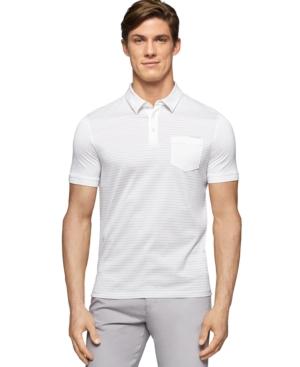 Calvin Klein Striped Jacquard Pocket Polo