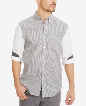 Kenneth Cole Reaction Men's Pattern-blocked Cotton Shirt