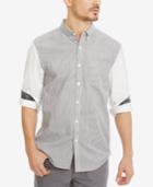 Kenneth Cole Reaction Men's Pattern-blocked Cotton Shirt