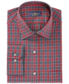 Club Room Estate Wrinkle Resistant Macdonald Tartan Dress Shirt, Only At Macy's