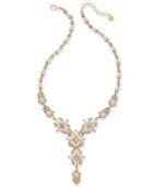 Charter Club Gold-tone Crystal & Imitation Pearl Lariat Necklace, 40 + 2 Extender, Created For Macy's