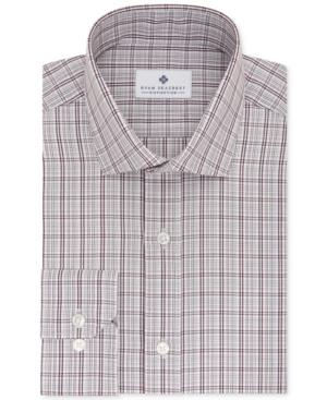 Ryan Seacrest Distinction Men's Slim-fit Non-iron Wine Dress Shirt, Only At Macy's