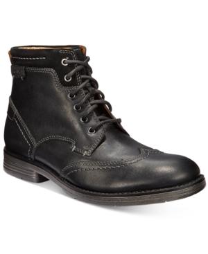 Clarks Men's Devington Hi Wing-tip Boots Men's Shoes