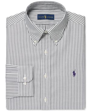 Polo Ralph Lauren Charcoal Bengal Stripe Dress Shirt