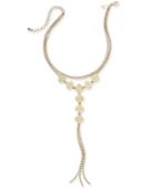 Inc International Concepts Gold-tone Multi-chain Filigree Lariat Choker Necklace, 12 + 3 Extender, Created For Macy's