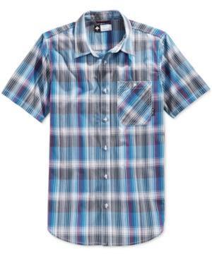 Lrg Men's Sundowner Plaid Poplin Short-sleeve Shirt