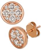 Le Vian Strawberry & Nude Diamond Cluster Stud Earrings (1 Ct T.w.)