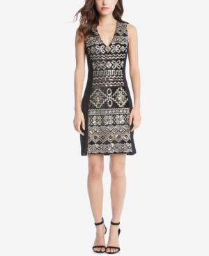 Karen Kane Sequin-embellished Sheath Dress