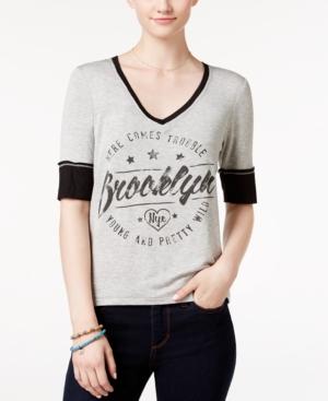 Pretty Rebellious Juniors' Brooklyn Graphic T-shirt