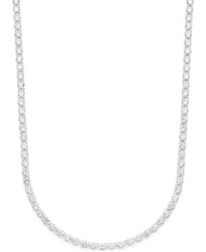 Giani Bernini Cubic Zirconia Tennis Necklace In 18k Gold Over Sterling Silver Or Sterling Silver