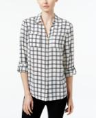 Charter Club Plaid Utility Shirt, Only At Macy's
