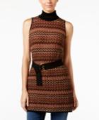 Inc International Concepts Belted Tunic Sweater, Only At Macy's